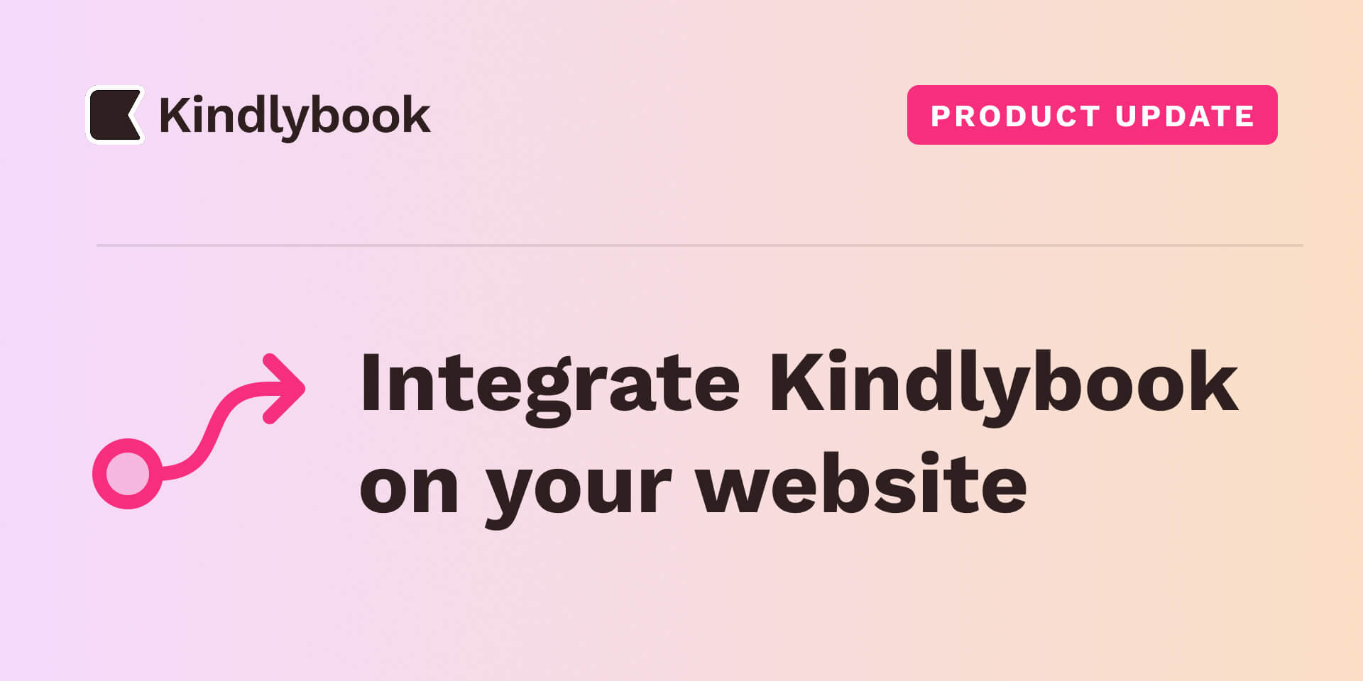 Integrate Kindlybook on website