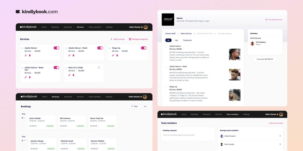 Kindlybook features businesses need